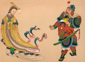 Helden und Heldinnen der chinesischen Geschichte, um 1903, 1904 von Unbekannt