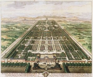 Herrenhausen: Schloss und Gärten, ca. 1745