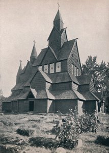 Hitterdal-Holzkirche, 1914