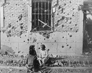 Obdachlose Kinder, Barcelona, Katalonien, Spanien, Spanischer Bürgerkrieg, ca. 1936-1939