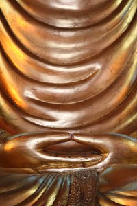 Hong Hien Tu Tempel. Buddhastatue, Frejus, Frankreich