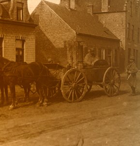 Pferdegezogene Küche, um 1914-1918