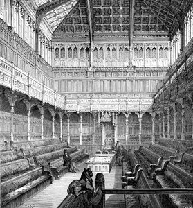 House of Commons, Westminster, London, 1900 von Unbekannt