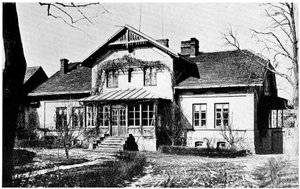 Haus, in dem Marie Curie Gouvernante war, ca. 1887 von Unbekannt
