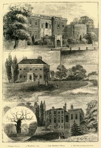 Häuser rund um den Greenwich Park, um 1878 von Unbekannt