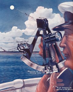 Wie ein Schiffskapitän das Sextant benutzt, 1935