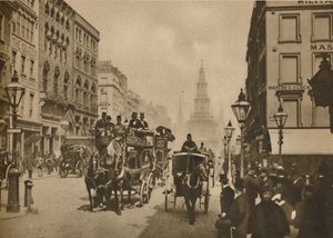 Wie sich London verändert hat, seit Zylinder von Außenpassagieren getragen wurden, ca. 1900, ca. 1935
