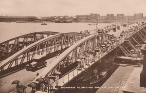 Howrah-Floating-Bridge, Kalkutta, um 1905 von Unbekannt