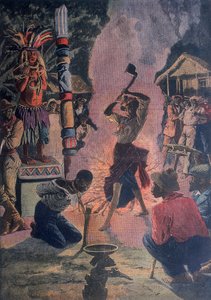 Menschenopfer, Lafayette, Louisiana, USA, 1912 von Unbekannt