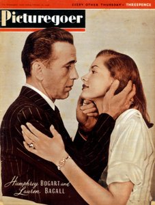Humphrey Bogart 1899-1957 und Lauren Bacall geb. 1924, amerikanische Schauspieler, 1946