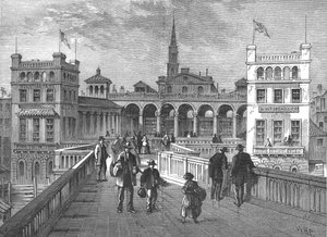 Hungerford Market von der Brücke, 1850 1897 von Unbekannt