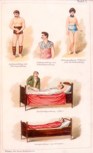 Hydrotherapie-Behandlungen, ca. 1902