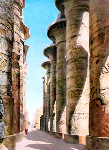 Hypostylhalle, Tempel Karnak, Luxor, Ägypten, 20. Jahrhundert