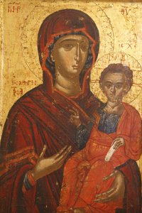 Ikone: Heilige Maria Hodigitria (16. Jahrhundert), Berat, Albanien