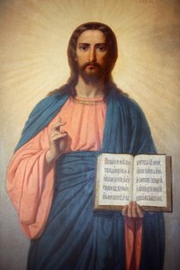 Ikone in der bulgarischen Kirche St. Stephan, Istanbul, Türkei
