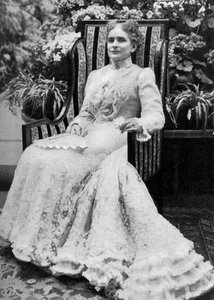 Ida Saxton McKinley, Ehefrau des amerikanischen Präsidenten William McKinley, ca. 1900, 1908 von Unbekannt