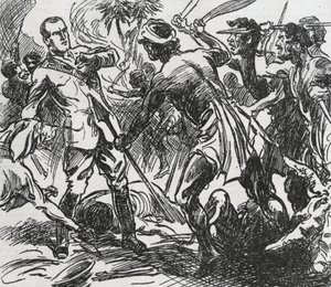Illustration mit Sexton Blake in Penny Popular