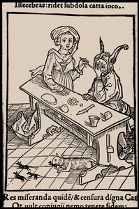 Illustration zum Buch Narrenschiff von Sebastian Brant, 1497