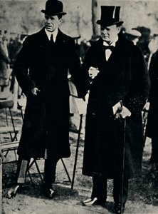 Im Hyde Park mit dem Kronprinzen von Schweden von Unbekannt