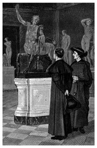 In der Skulpturengalerie, 1882 von Unbekannt