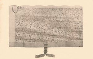 Vertrag über den Verkauf von Land, unterzeichnet von Guy Fawkes, frühes 17. Jahrhundert, 1901 von Unbekannt