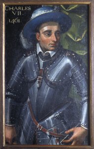 Indre & Loire Nr. 172 - Schloss Loches - Porträt von Karl VII. - 17. Jahrhundert von Unbekannt