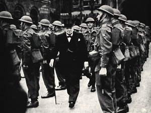 Inspektion der Heimwehr, 1940er Jahre, 1945