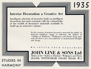 Innendekoration eine kreative Kunst - John Line & Sons Ltd, 1935 von Unbekannt