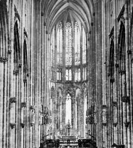 Innenraum des Kölner Doms, frühes 20. Jahrhundert von Unbekannt