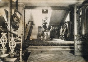 Innenraum des Hotels Slavianski Bazaar, Moskau, Russland, frühes 20. Jahrhundert