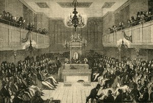 Innenraum des Unterhauses, 1834, 1881 von Unbekannt