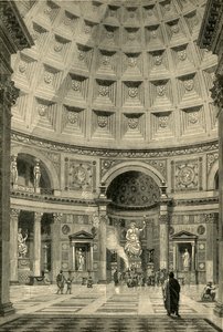 Innenraum des Pantheons in Rom restauriert, 1890