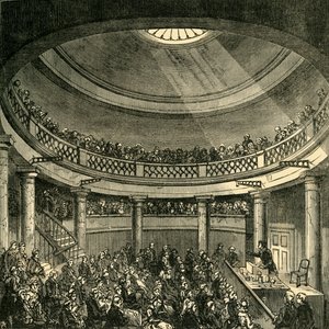 Innenansicht der Rotunde, Blackfriars Road, 1820, ca. 1878 von Unbekannt