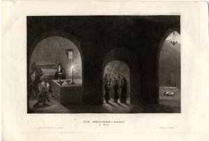 Innenansicht des Heiligen Grabes im Kiewer Höhlenkloster, 1850 von Unbekannt