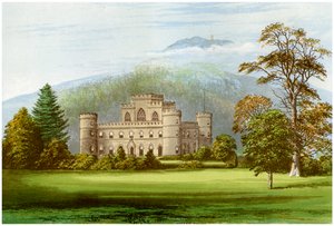 Inveraray Castle, Argyllshire, Schottland, Heimat des Herzogs von Argyll, ca. 1880