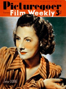 Irene Dunne 1898-1990, amerikanische Schauspielerin, 1940