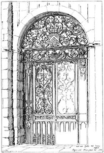 Eisentore All Souls, Oxford, 1899