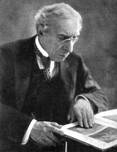 Israel Zangwill 1864-1926, in England geborener Zionist und Schriftsteller, frühes 20. Jahrhundert