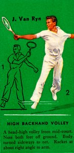 J. Van Ryn - Hoher Rückhandvolley, um 1935
