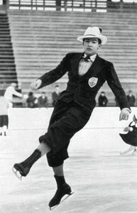 Jack Dunn, britischer Eiskunstläufer, Winterolympiade, Garmisch-Partenkirchen, Deutschland, 1936 von Unbekannt