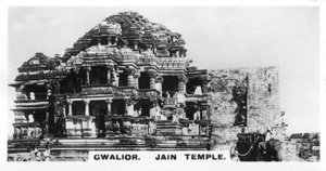 Jain-Tempel, Gwalior, Indien, ca. 1925