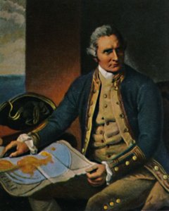 James Cook 1728-1779 - Stich nach dem Gemälde von Dance, 1934 von Unbekannt