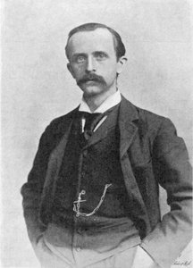 James Matthew Barrie 1860-1937, schottischer Dramatiker und Romanautor, ca. 1895