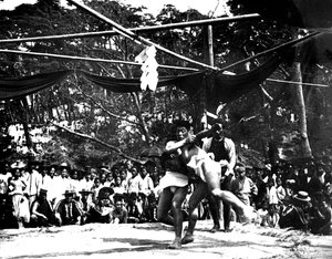 Japanisches Sumo-Ringen, Korea, 1900