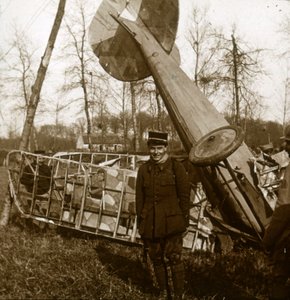 Jean Chaput vor seinem 11. Sieg, ca. 1914-1918