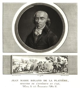 Jean Marie Roland de la Platiere, Innenminister von Unbekannt