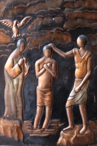 Statue der Taufe Jesu, Brazzaville, Kongo