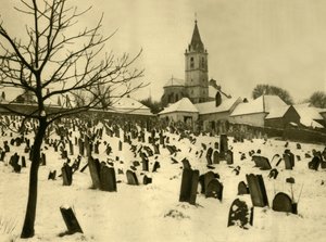 Jüdischer Friedhof, Mattersburg, Burgenland, Österreich, ca. 1935