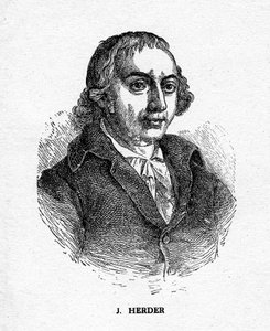 Johann Gottfried von Herder, deutscher Dichter, Kritiker, Theologe und Philosoph, 19. Jahrhundert von Unbekannt