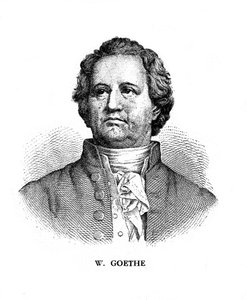 Johann Wolfgang von Goethe, deutscher Dichter, Dramatiker und Wissenschaftler, 19. Jahrhundert von Unbekannt